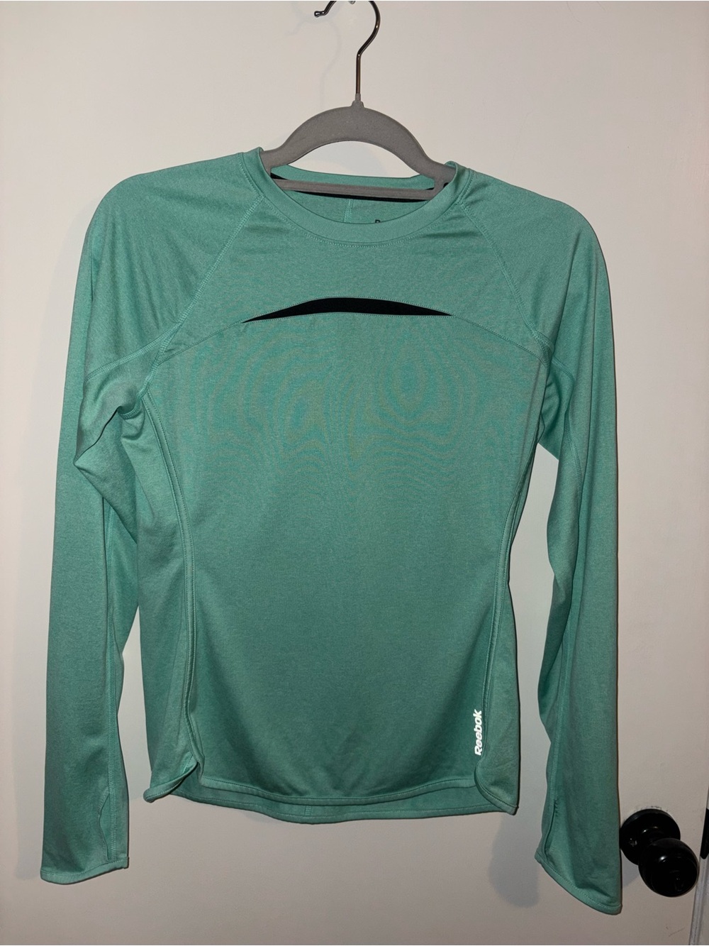 Reebok Seafoam Green Long Sleeve Workout Top